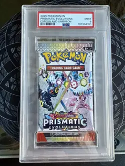 2025 Pokemon Prismatic Evolutions Espeon Umbreon Booster Pack SV PSA 9 MINT! - Image 1