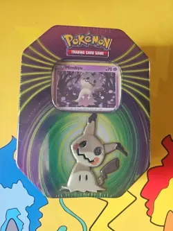 Pokemon TCG Mimikyu Mighty Mysterious Tin Factory Sealed - Image 1