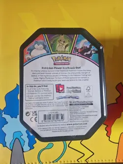 Pokemon TCG Mimikyu Mighty Mysterious Tin Factory Sealed - Image 2