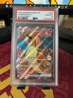 2023 Pokemon Charizard ex 183/165 Sv: Scarlet & Violet 151 Holo PSA 10 - Image 1