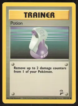 Pokemon TCG Base Set 2 #122/130 Potion NM - Image 1