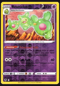 Reuniclus 078/195 Reverse Holo Silver Tempest Pokemon TCG Card NM - Image 1