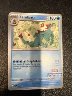 Feraligatr SVP 213 Black Star Promo Illustration Contest Pokemon 2024 2025 SV NM - Image 3