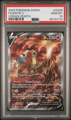 Pokemon Sequential Set Entei V, Suicune V, Raikou V PSA 10 English - Image 2