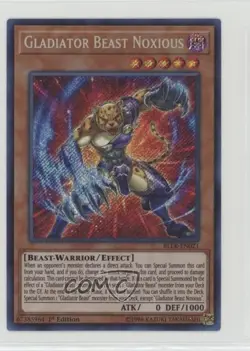 Gladiator Beast Noxious 1st Ed. YuGiOh Battles of Legends: Light's Revenge d4e - Image 1