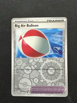 Pokemon ENGLISH - 151 - Big Air Balloon - 155/165 - Reverse Holo - M/NM - Image 2
