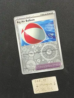 Pokemon ENGLISH - 151 - Big Air Balloon - 155/165 - Reverse Holo - M/NM - Image 3
