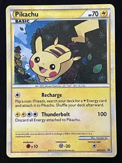 Pokemon Pikachu HGSS03 Black Star Promo NM - 1 - Image 1