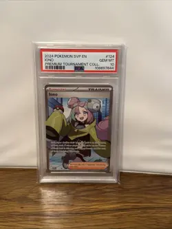 Pokemon Iono SVP #124 Black Star Promo Premium Tournament Collection PSA 10 - Image 1