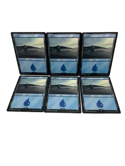 6x Island Basic Lands Lot MTG- Doctor Who- 0198 NM Blue Magic The Gathering Land - Image 1