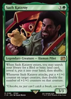 MTG RARE REGULAR - SAZH KATZROY 0199 (FIN) FINAL FANTASY - Image 1