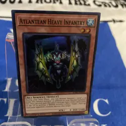 Yugioh! Atlantean Heavy Infantry - RA04-EN010 - Ultra Rare - 1st Edition Near Mi - Image 1