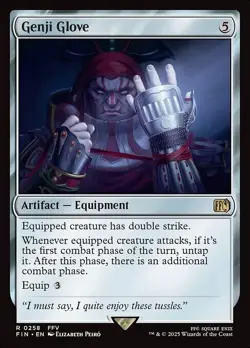 MTG RARE REGULAR - GENJI GLOVE 0258 (FIN) FINAL FANTASY - Image 1