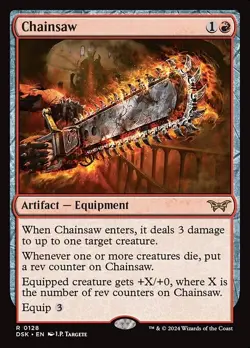 MTG RARE REGULAR - CHAINSAW 0128 (DSK) DUSKMOURN - Image 1