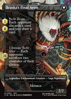 MTG RARE BORDERLESS REGULAR - JECHT, RELUCTANT GUARDIAN 0363 (FIN) FINAL FANTASY - Image 2