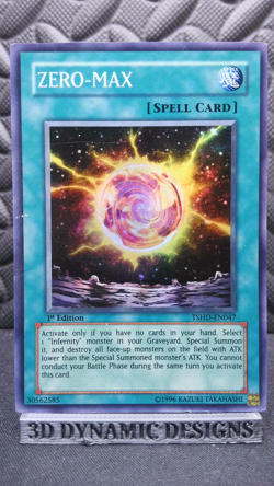 | Yugioh ZERO-MAX TSHD-EN047 1st Edition Super Rare The Shining Darkness VLP | - Image 1