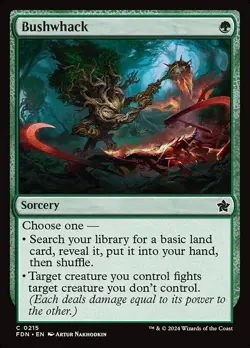 MTG C FOIL - BUSHWACK 0215 (FDN) FOUNDATIONS - Image 1