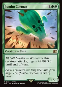 MTG RARE REGULAR - JUMBO CACTUAR 0191 (FIN) FINAL FANTASY - Image 1