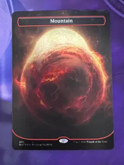 MTG Magic The Gathering Mountain 494 Galaxy Foil - Image 1