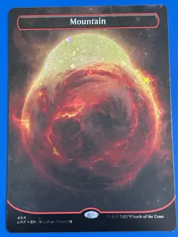 Unfinity - GALAXY FOIL - PLANETARY MOUNTAIN (#494) - PACK FRESH MINT - Image 1