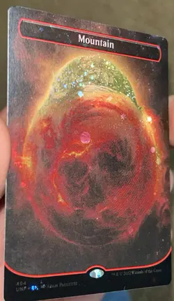 Unfinity - GALAXY FOIL - PLANETARY MOUNTAIN (#494) - PACK FRESH MINT - Image 2