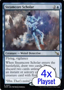 MTG 4x Steamcore Scholar (71) | NM | Murders at Karlov Manor (MKM) - Image 1