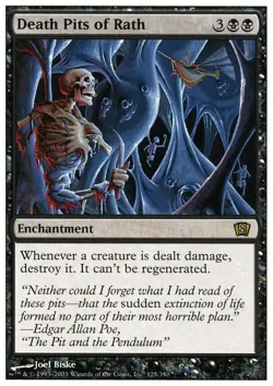 MTG Death Pits of Rath, Eighth Edition, Heavily Played, English - Image 1