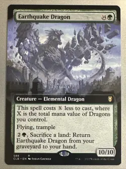 MTG / Earthquake Dragon / CLB / #588 / Regular (Extended Art) / Rare / NM - Image 1