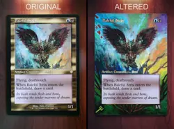 Baleful Strix *Magic Altered Hand Painted Extended Borderless Art* MTG by Erich - Image 2