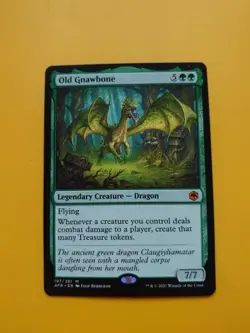 Old Gnawbone. Mythic. AFR Mythic Dragon Magic the Gathering Card. - Image 1