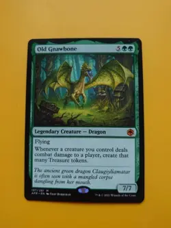 Old Gnawbone. Mythic. AFR Mythic Dragon Magic the Gathering Card. - Image 2