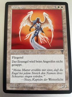 Archangel German Magic Card MtG Visions Visions Vintage Cult Archangel - Image 1