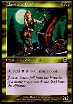 *MRM* ENGLISH 4x Morts de llanowar - Llanowar Dead MTG APC - Image 1
