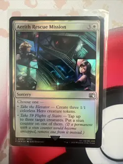 MTG magic 1x Aerith Rescue Mission FOIL (M/NM) Final Fantasy - Image 1
