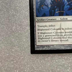 2011 Magic The Gathering Mirrodin Besieged Expansion Blightsteel Colossus Mythic - Image 5