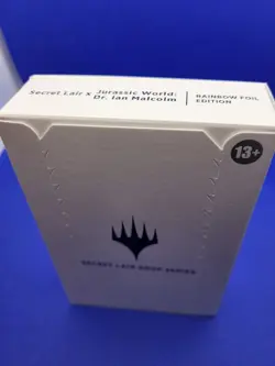 MTG Secret Lair x Jurassic World: Dr. Ian Malcom Rainbow FOIL Edition Sealed - Image 1