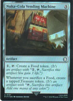 MTG: Fallout: Foil Nuka-Cola Vending Machine: Lightly Played Condition - Image 1