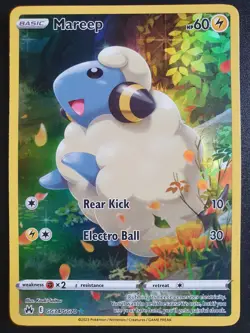 Pokemon TCG Mareep Crown Zenith Galarian Gallery GG34/GG70 Holo Rare Full Art - Image 1