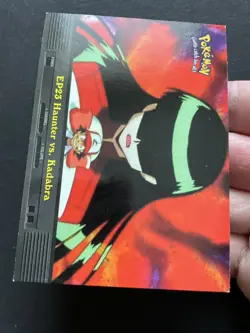EP23 Haunter Vs Kadabra Pokemon Topps 2000 TV Animation Blue Logo Card - Image 2