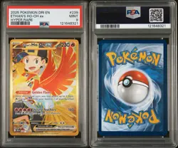 2025 Pokemon Ethan’s Ho-Oh ex Hyper Rare PSA 9 Golden Flame/Shining Feathers - Image 3