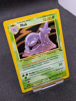 Muk 13/62 Fossil Set Holo Rare Pokemon WOTC LP EXCELLENT - Image 2
