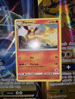 Flareon Promo SM186 Stamped Charizard #27 NM Battle Academy pokemon tcg - Image 1