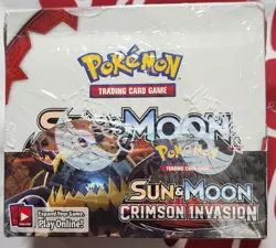 Pokemon Sun and Moon Crimson Invasion Booster Box Card Game - 16381249 - Image 1