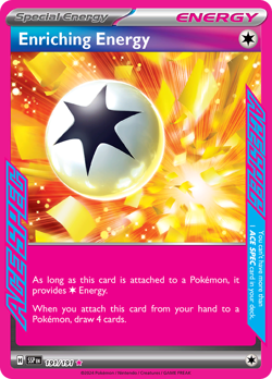 POKEMON SV Surging Sparks : ACE SPEC RARE - ENRICHING ENERGY 191/191 - Image 1