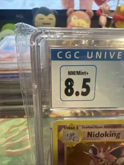 Nidoking Holo 45/108 XY Evolutions NM/Mint+ CGC 8.5 Graded Pokemon Card 2016 - Image 2