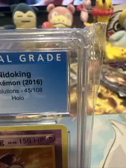 Nidoking Holo 45/108 XY Evolutions NM/Mint+ CGC 8.5 Graded Pokemon Card 2016 - Image 3