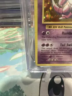 Nidoking Holo 45/108 XY Evolutions NM/Mint+ CGC 8.5 Graded Pokemon Card 2016 - Image 4