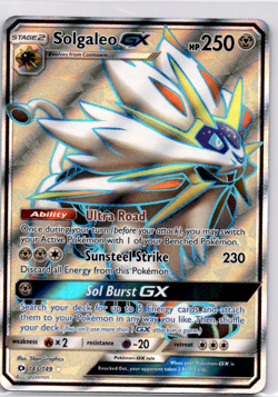 Solgaleo GX (Full Art) SM Base Set - Pokemon Near Mint - Image 1