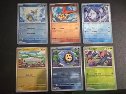 Pokemon Black Bolt White Flare Poke Ball Reverse Holo Lot of 6 - Image 1