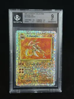Pokemon TCG Legendary Collection 2002 Reverse Holo Rare Kabutops Card - Image 1